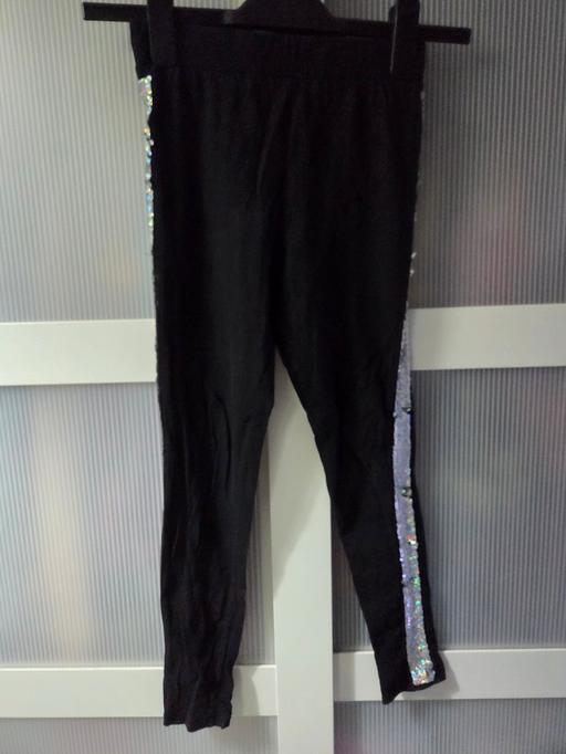  — Age 10 MATALAN black leggings sequin trim