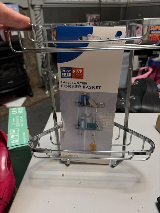  — Croydex small two tier corner basket
