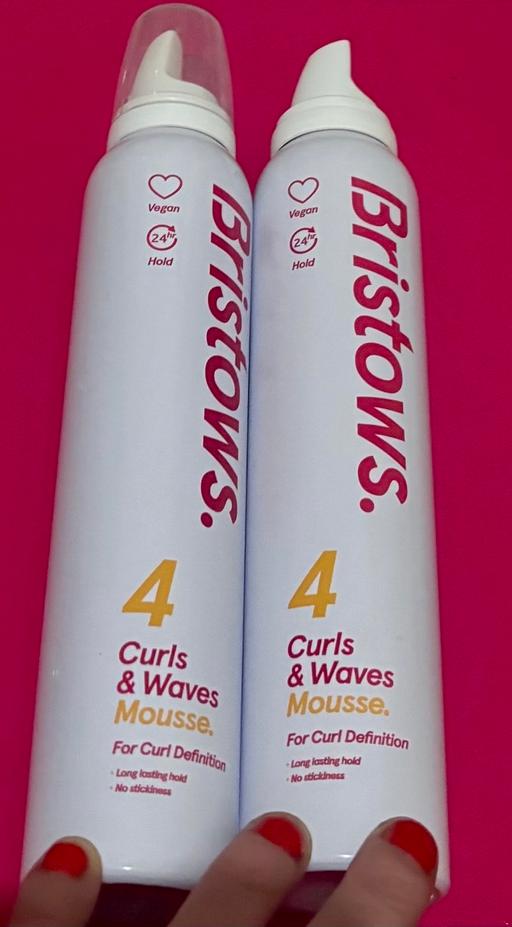  — 2 x New Bristows Curls & Waves Mousse 200ML