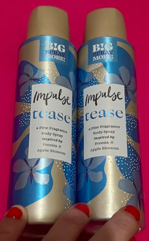  — New 2 x Impulse Tease Body Spray 150m