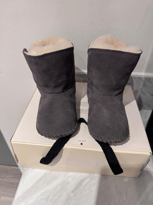  — UGG grey baby boots, UK Size 4