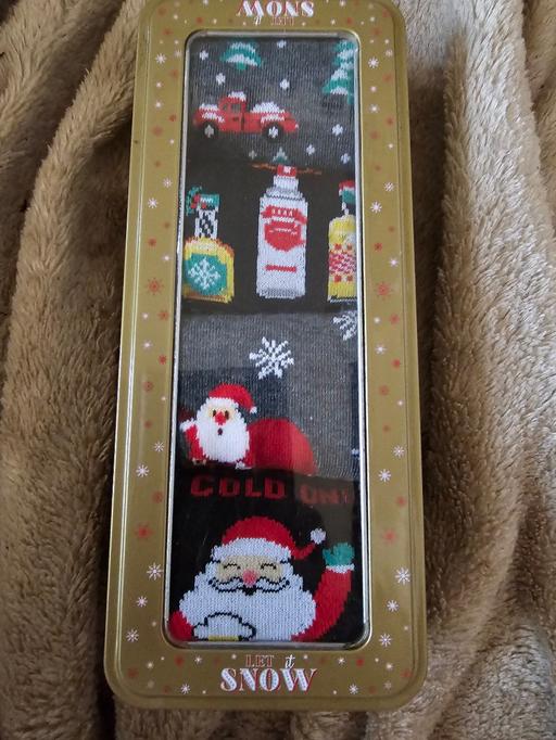  — Xmas socks 4 pairs in tin