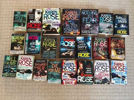  — Job lot of Karen Rose books