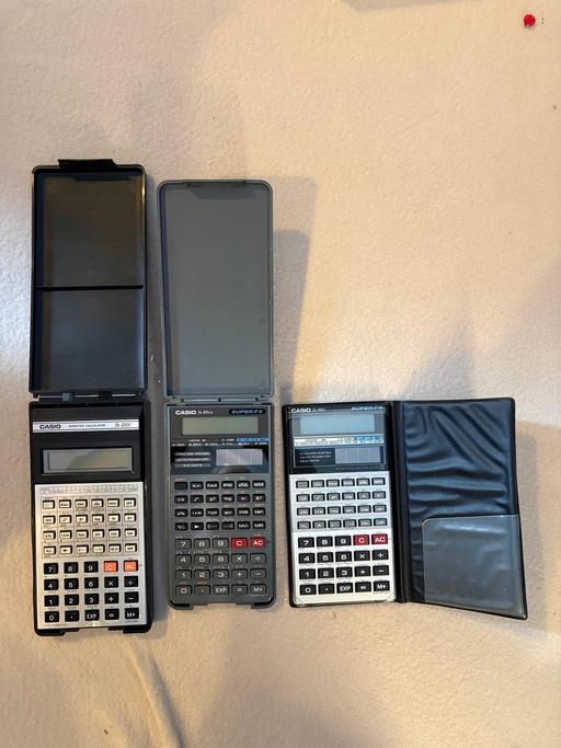  — 3 Vintage Casio Scientific Calculators