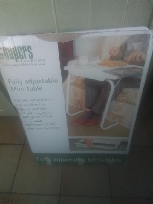  — COOPERS FULLY ADJUSTABLE MINI TABLE  IN BOX