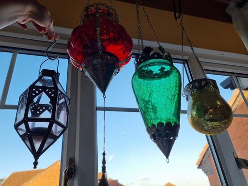  — x4 Glass Lanterns