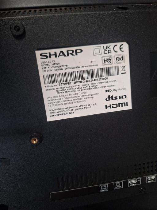  — sharp 32inch tv