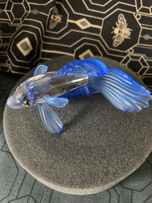  — SWAROVSKI CRYSTAL BLUE SIAMESE FIGHTING FISH