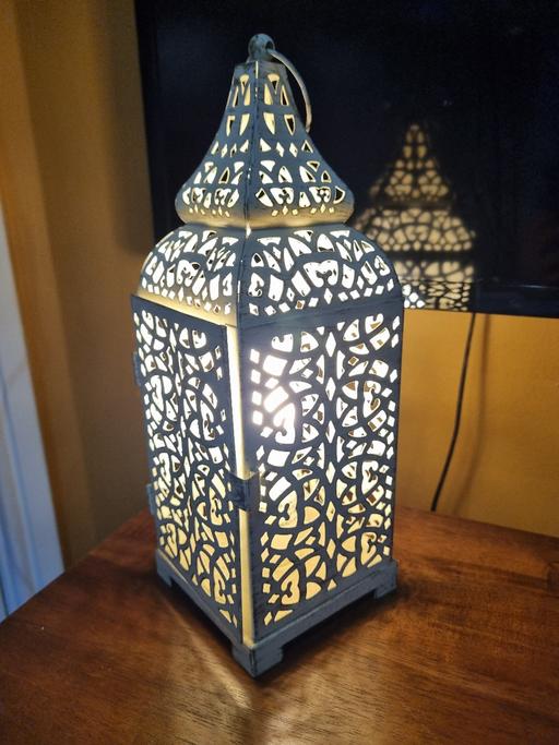  — Dunelm Small Moroccan Metal Lamp.