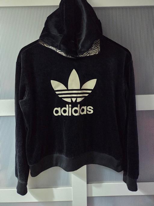  — Age 14-15 ADIDAS black velour hoody