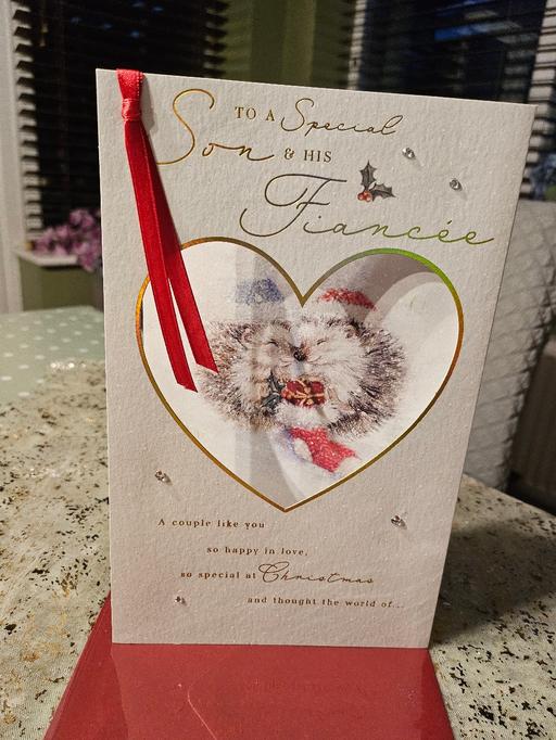  — Son & Fiancée Card Christmas 🎄CLINTONS ✨️