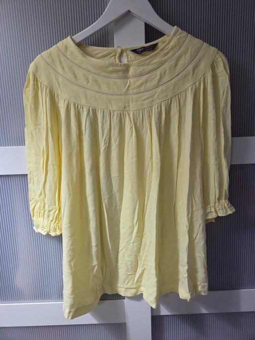  — Size 10 M&S lemon blouse