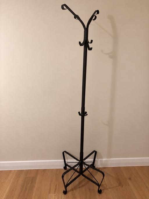  — IKEA PORTIS Black Metal Coat & Hat Stand