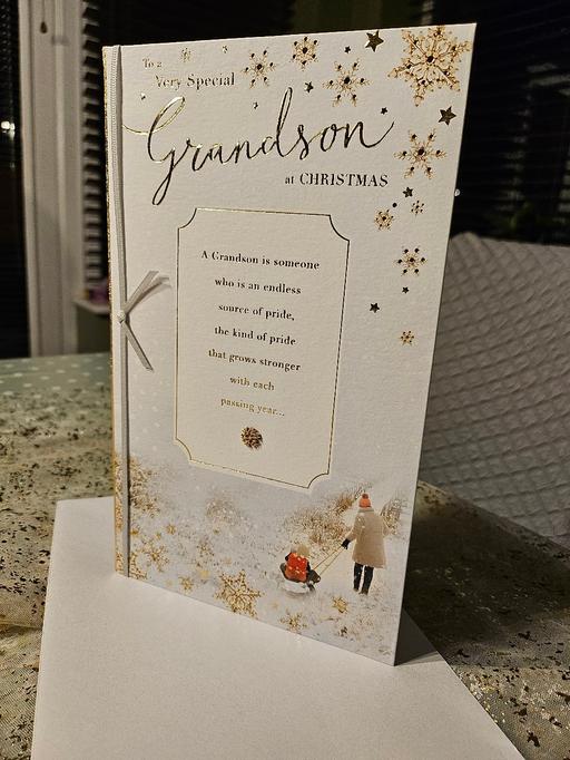  — Grandson Card Christmas 🎄CLINTONS ✨️