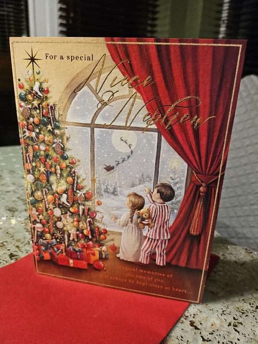  — Niece & Nephew Card Christmas 🎄CLINTONS ✨️