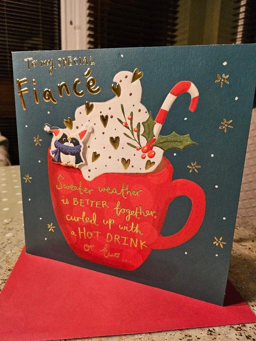  — Fiancé Card Christmas 🎄CLINTONS ✨️