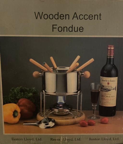  — Wooden Accent Fondue