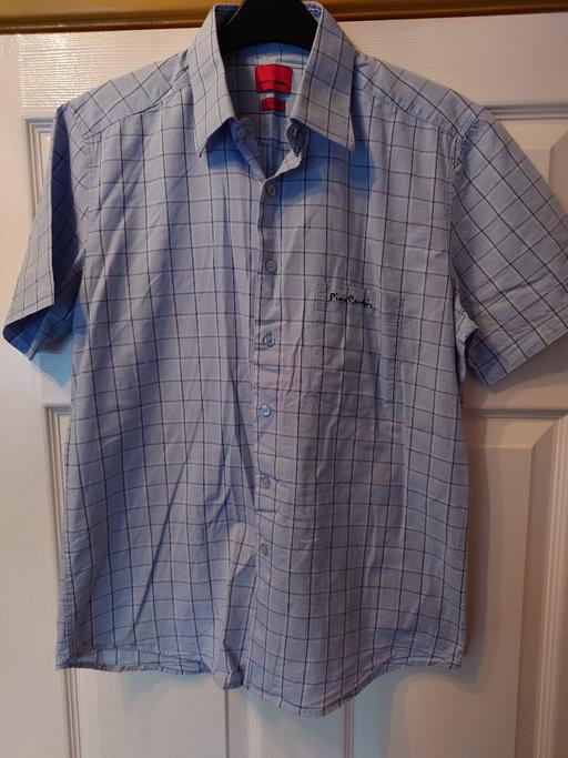  — Mens blue pierre cardin shirt size S