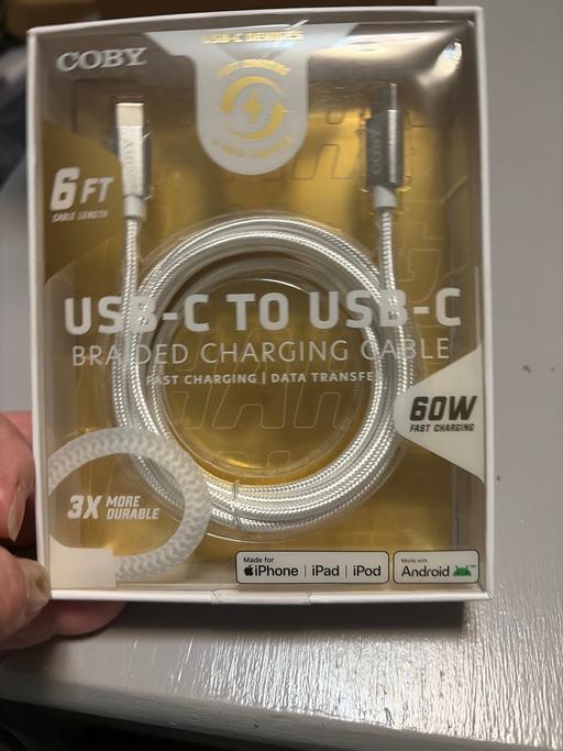  — Coby fast charging cable
