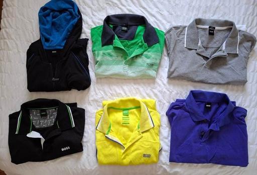  — Boss polo tops and hoody x6