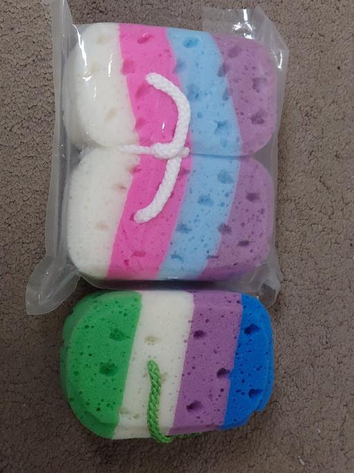  — Exfoliating Bath / Shower Sponge x 3