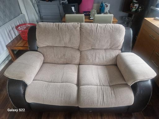  — 2 seater leather recliner