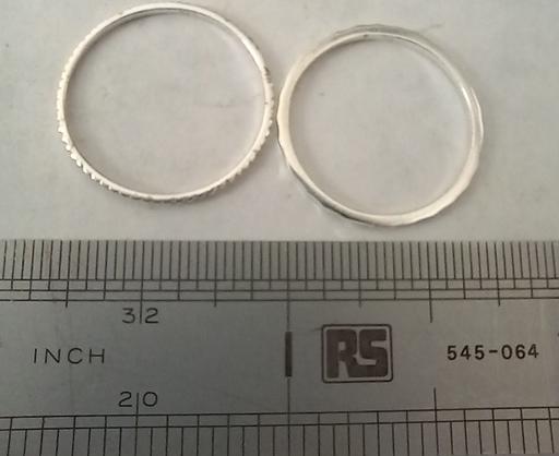  — 2 sterling silver delicate rings