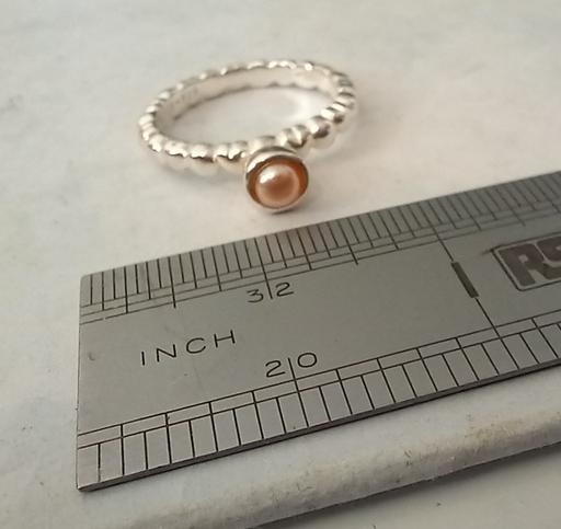  — Virtue London Sterling Silver Pearl ring