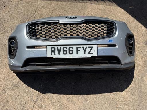  — KIA SPORTAGE 2016-2021 BUMPER SILVER (KC)