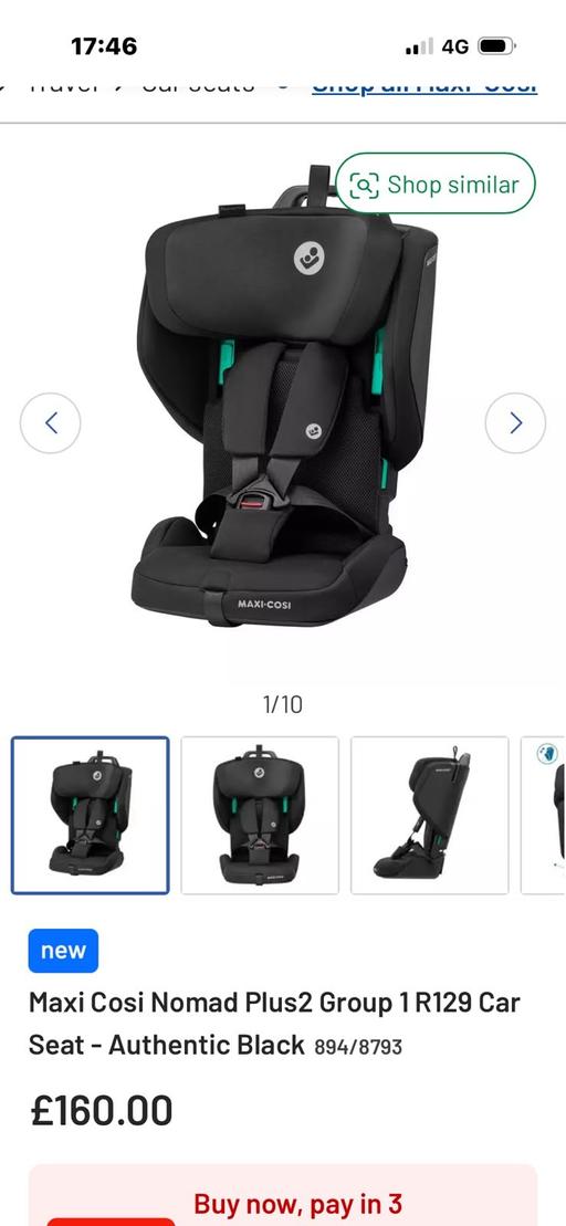  — maxi cosi nomad plus 2 car seat