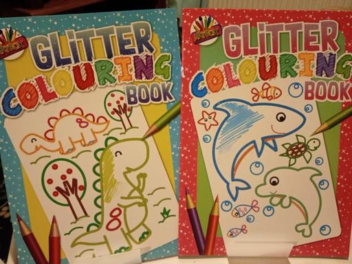  — 2 brand new glitter colouring books