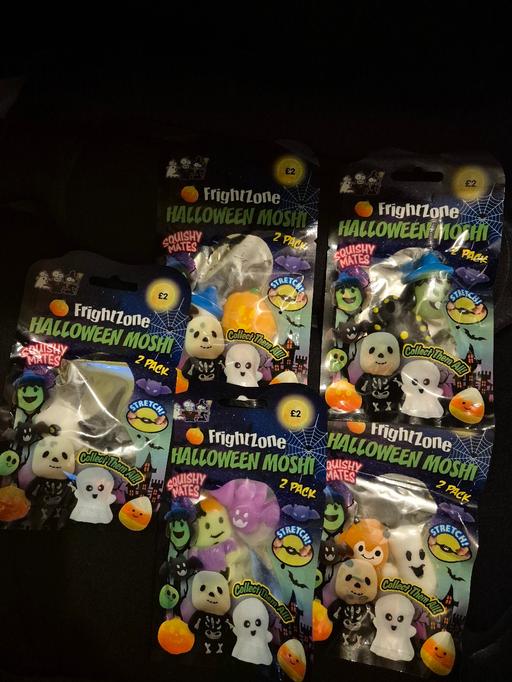  — new 5 x Halloween Moshi 2pk Squishies