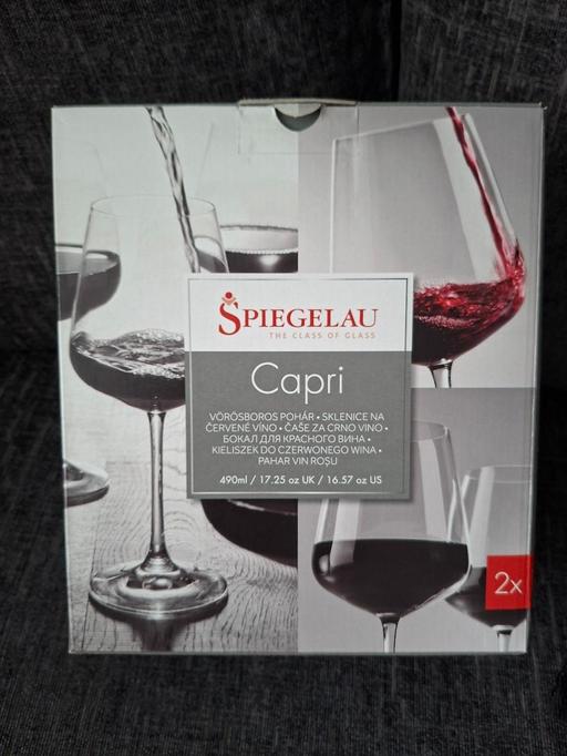  — NEW: Spiegelau Capri Red Wine Glasses