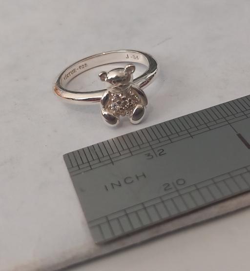  — Virtue London 925  Crystal Teddy Bear ring