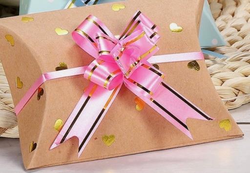  — Baby pink Pull Bow Ribbon