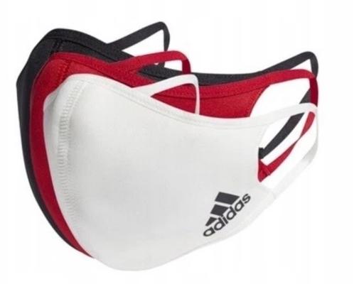  — Adidas face mask. Pack of 3 New in packaging