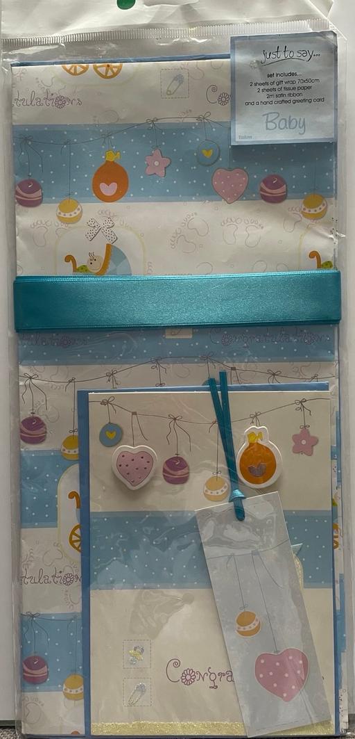  — Baby gift wrapping set New in pack