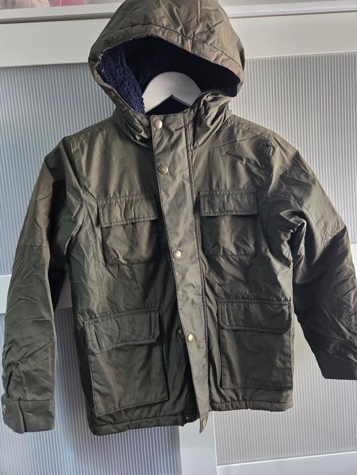  — Age 7-8 TU khaki & navy coat