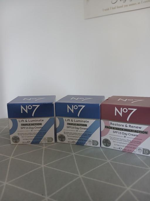  — 3 no7 face creams boots unopened