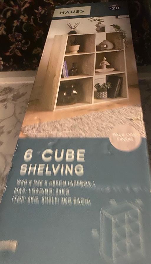  — 6 cube shelving cabinet