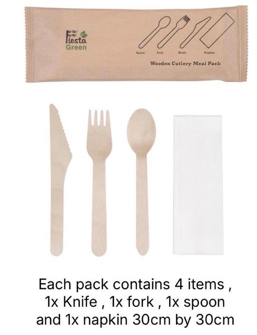  — Eco friendly cutlery New. 5 packs for £2.00