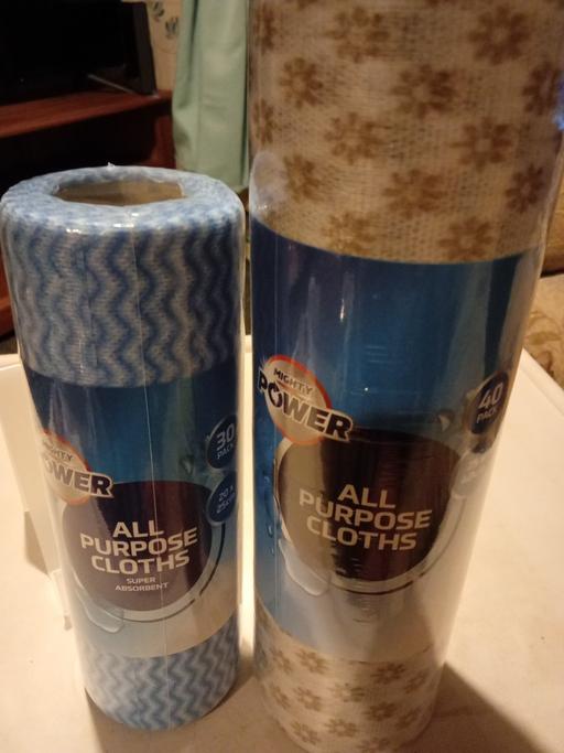 — 2 brand new rolls of ALL PURPOSE CLOTHS