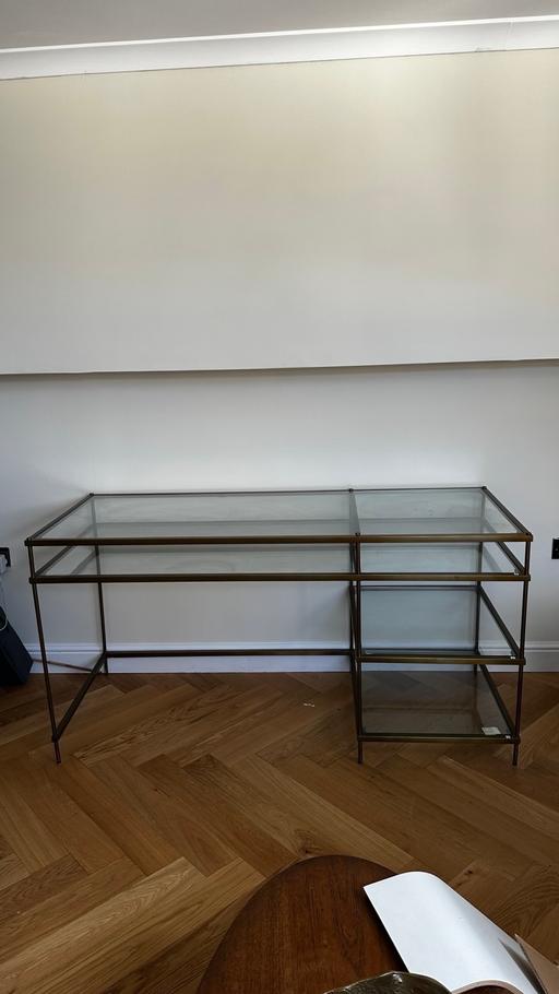  — Gold/brass shelving unit - sideboard