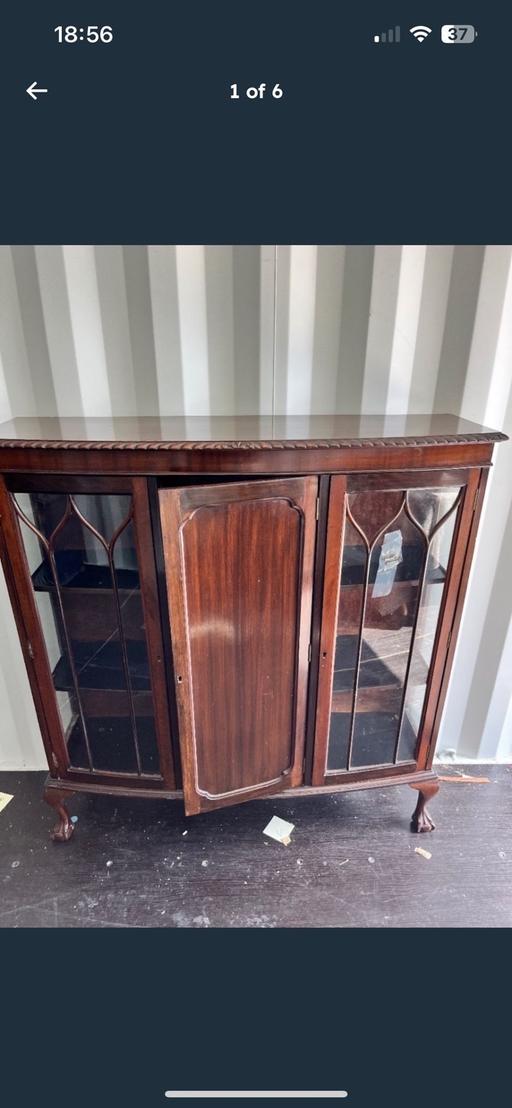  — Vintage Edwardian display cabinet