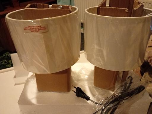  — brand new pair of BEDSIDE TABLE LAMPS