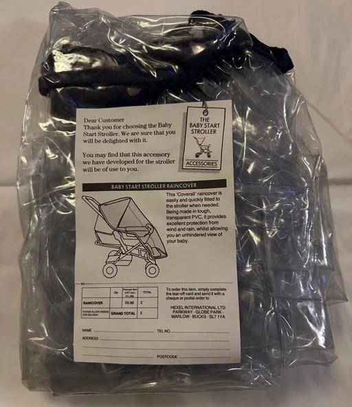  — New rain cover for pushchair