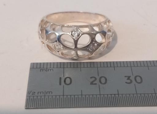  — Vintage 925 Sterling Openwork Dome Ring