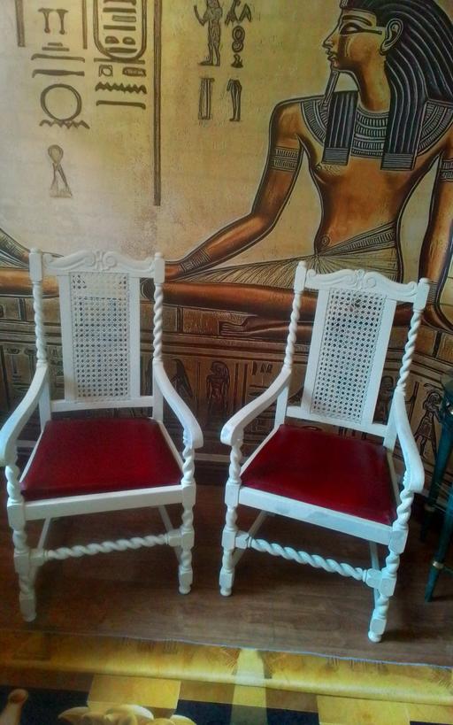  — ANTIQUE OAK CHAIRS