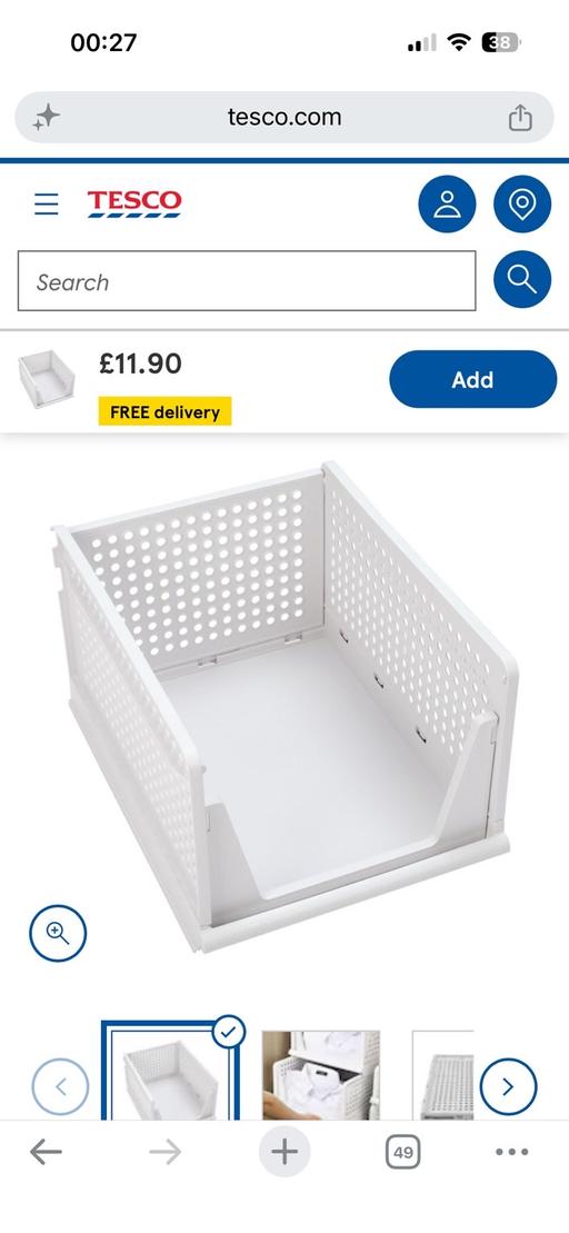  — Storage baskets