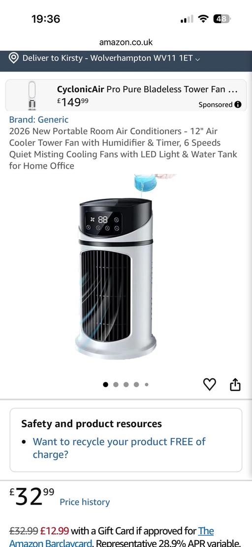  — Portable room air conditioner